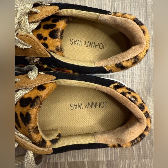 Johnny Was Acacia Leopard Sneakers Size 6 - Picture 10 of 11